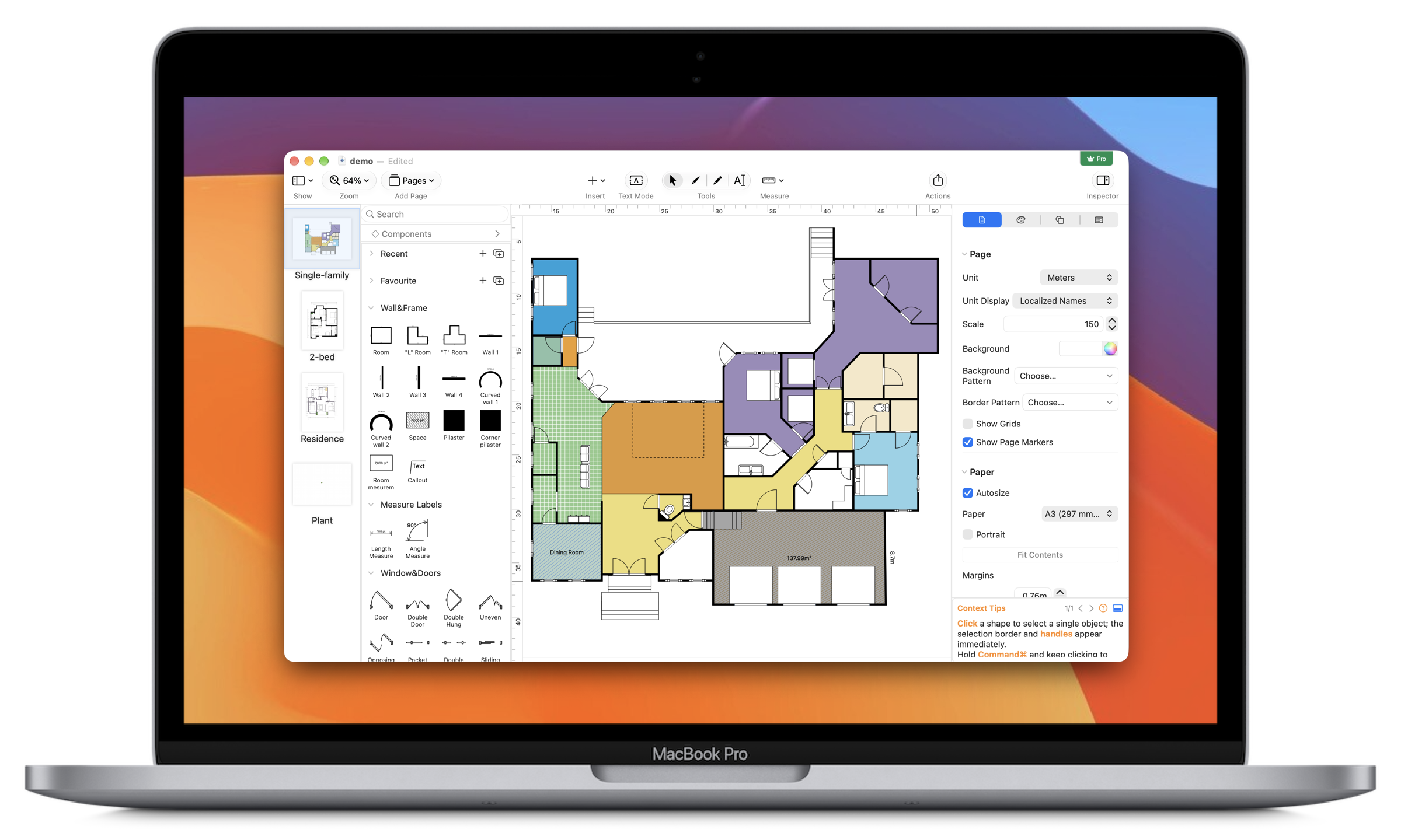 FloorPlan floor plan designer interface